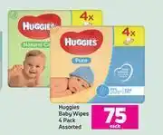 Game Huggies Baby Wipes 4 Pack Assorted-Each offer