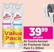 Game Air Scents Aerosol Air Freshener Value Pack-3 x 200ml Per Pack offer
