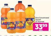 Game Oros Concentrated Squash Assorted-2L Each offer