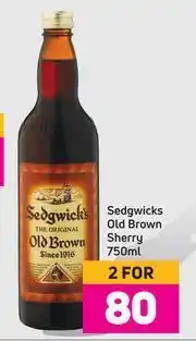 Game Sedgwicks Old Brown Sherry-For 2 x 750ml offer