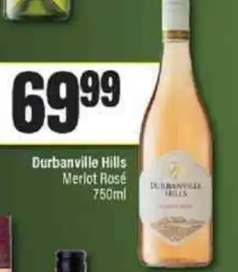 Spar Tops Durbanville Hills Sauvignon Merlot Rosé 750ml offer