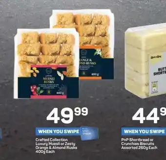 Pick n Pay Crafted collection rusks offer