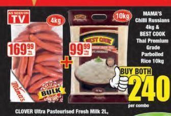 Boxer Mama's chilli russians offer