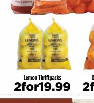 Food Lover's Market Lemons 2 offer