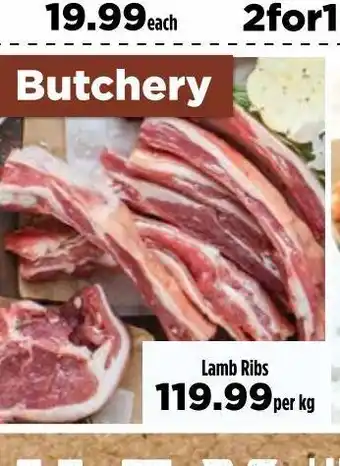 Food Lover's Market Lamb ribs offer