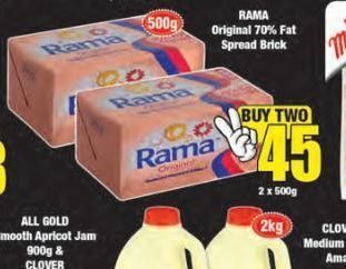 Boxer Rama spreads 2 offer