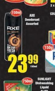 Axe deodorant