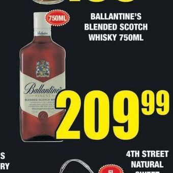 Boxer Liquors Ballantine's whiskey offer