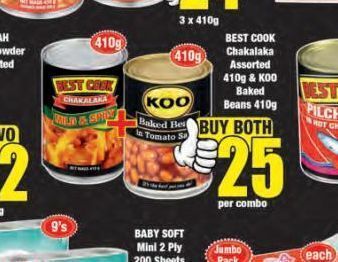 Boxer Koo baked beans offer