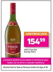 Game KWV 3 Year Old Brandy-750ml offer