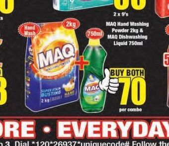 Boxer Maq washing powder offer