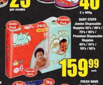 Boxer Baby steps nappies offer