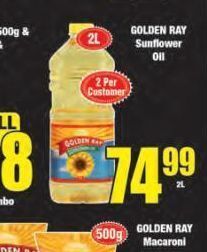 Boxer Golden ray sunflower oil offer