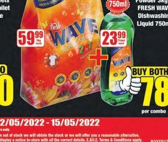 Boxer Fresh wave washing powder offer