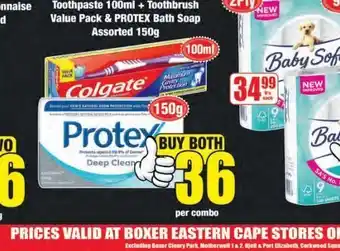 Boxer Colgate toothpaste offer
