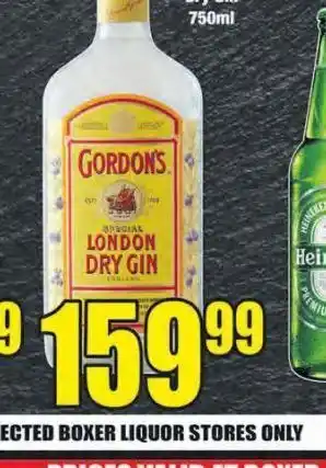 Boxer Gordon's gin offer