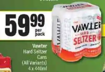 Vawler Hard Seltzer Cans 4x440ml