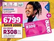Game Samsung 43" UHD TV 43AU7000 offer