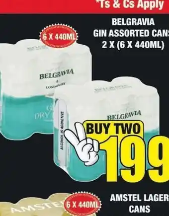 Boxer Liquors Belgravia gin cans 2 offer