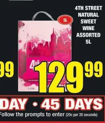 Boxer Liquors 4th street wine offer
