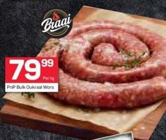 Pick n Pay PnP Bulk Oukraal Wors per kg offer
