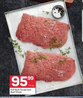 Pick n Pay PnP Bulk Tenderized Beef Steak per kg offer
