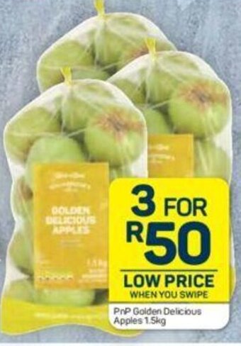 Pick n Pay PnP Golden Delicious Apples 1.5kg offer