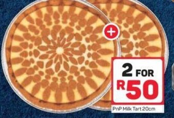 Pick n Pay PnP Milk Tart 20cm offer