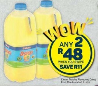 Pick n Pay Clover Tropika Flavoured Dairy Fruit Mix Assorted 2 Litre offer