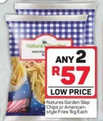 Pick n Pay Natures Garden Slap Chips or American-Style Fries 1kg each offer