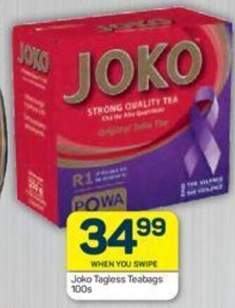 Pick n Pay Joko Tagless Teabags 100s offer