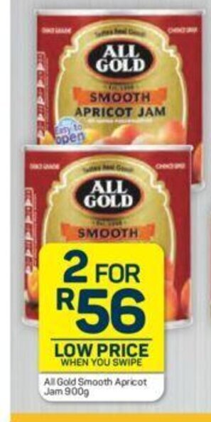 Pick n Pay All Gold Smooth Apricot Jam 900g offer