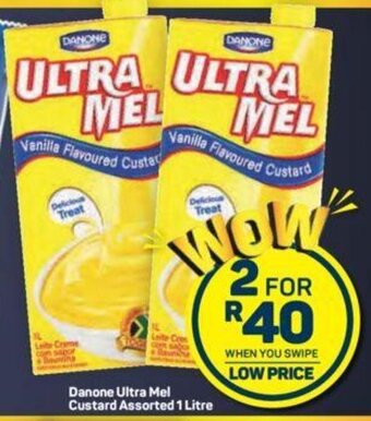 Pick n Pay Danone Ultra Mel Custard Assorted 1 Litre offer