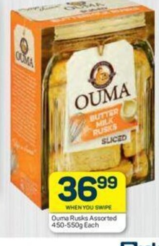 Pick n Pay Ouma Rusks Assorted 450-550g each offer