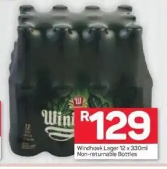 Pick n Pay Windhoek Lager 12 x 330ml NRB offer