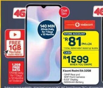 Pick n Pay Xiaomi Redmi 9A 32GB offer