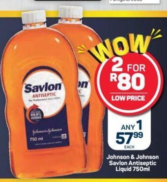 Pick n Pay Johnson & Johnson Savlon Antiseptic Liquid 750 ml offer
