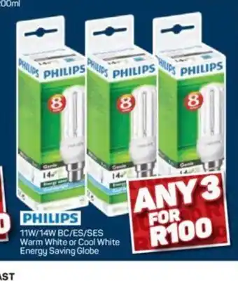 Pick n Pay Philips 11W/14W BC /ES / SES offer