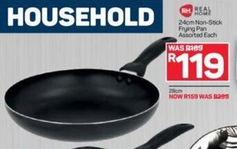 Real Home 24cm Non-Stick Frying Pan Assorted each