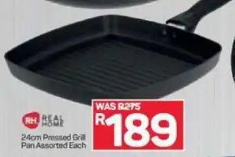 Pick n Pay Real Home 24cm Pressed Grill Pan Assorted each offer