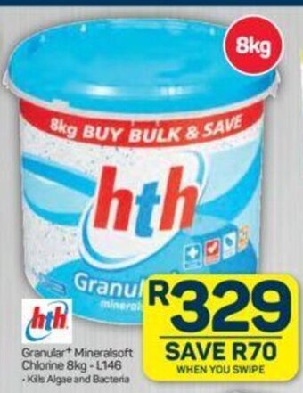 Pick n Pay Hth Granular+ Mineralsoft Chlorine 8kg - L146 offer