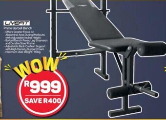 Pick n Pay Livefit Prime Barbell Bench offer