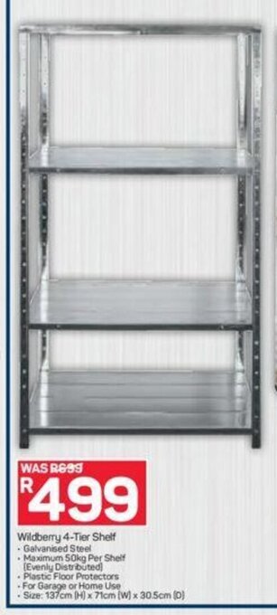 Wildberry 4-Tier Shelf