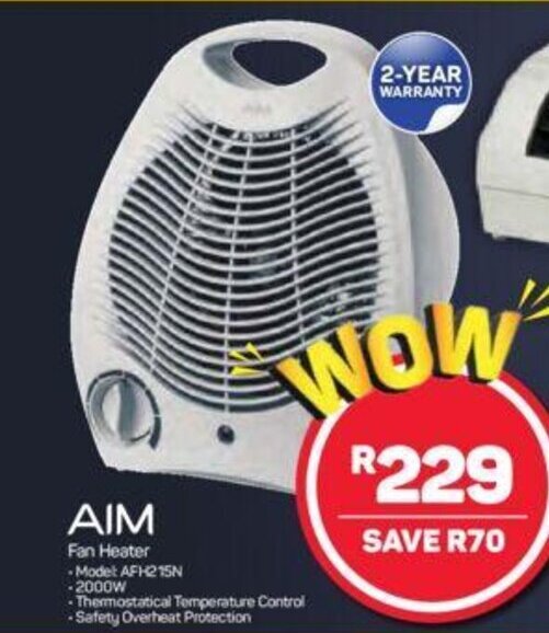 AiM Fan Heater offer at Pick n Pay