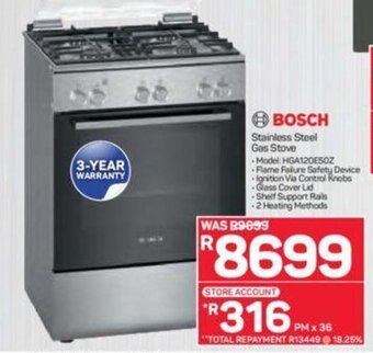 Bosch - Stainless Steel Gas Stove
