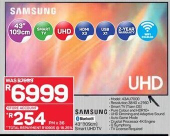 Pick n Pay Samsung - 43" (109cm) Smart UHD TV offer