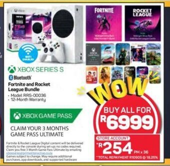 XBOX Series S Fortnite and Rocket League Bundle