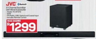 Pick n Pay JVC - 2.1 Channel Soundbar with Wired Subwoofer offer