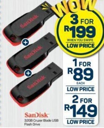 Pick n Pay SanDisk 32GB Cruzer Blade USB Flash Drive offer