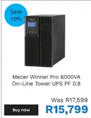 First Shop Mecer Winner Pro 6000VA On-Line Tower UPS offer